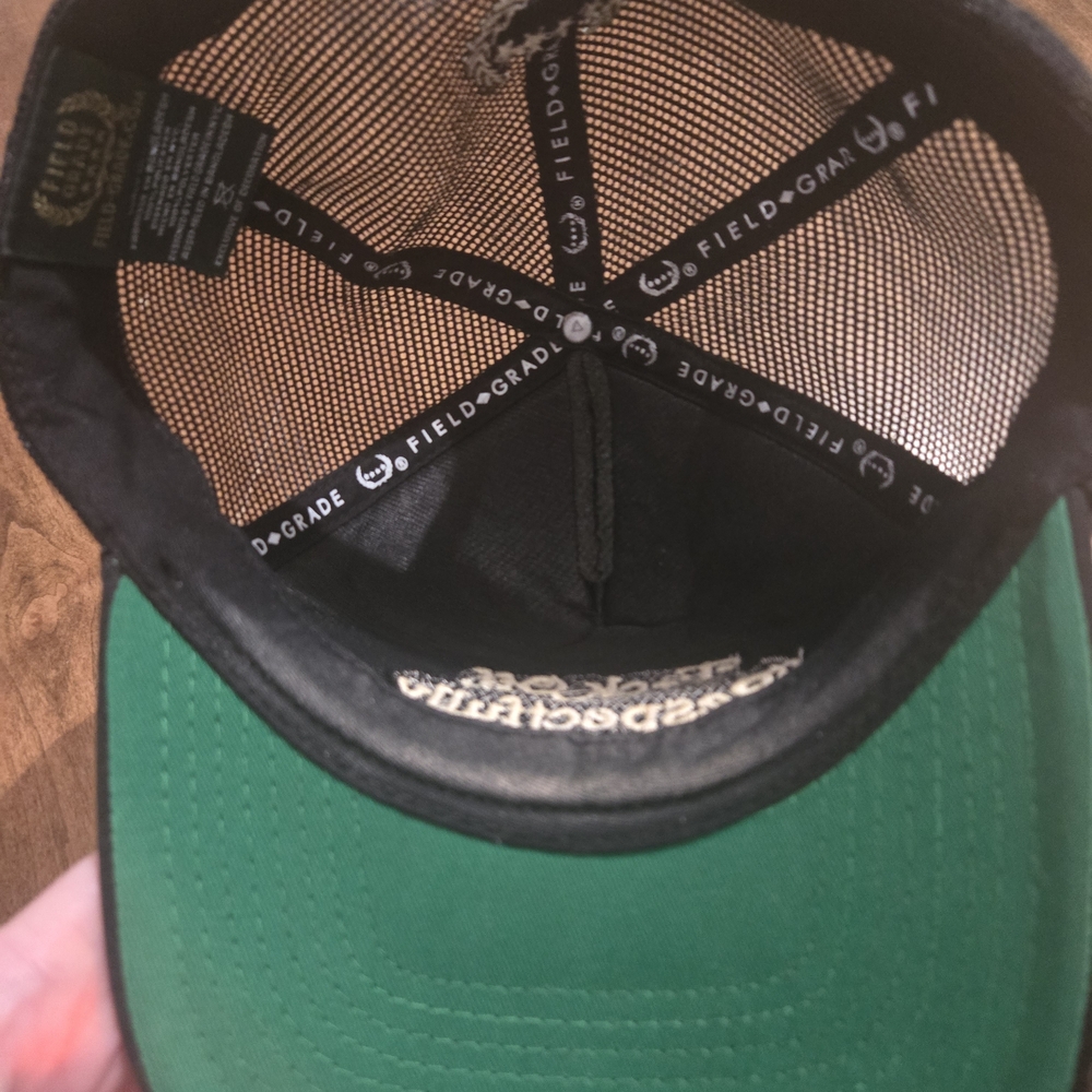 Field-Grade Black Embroidered Statement Trucker Hat - "F*ck Off, Respectfully" - Picture 5 of 5
